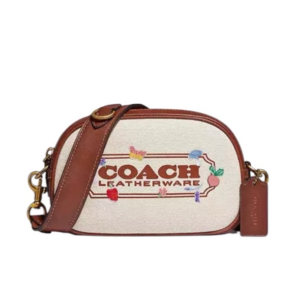 Coach Handbags - Coach Leatherware Camera Bag Badge Embroidered Veggie Garden